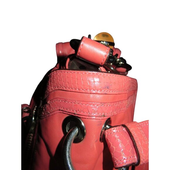 Coach 2009 Limited Edition Snakeskin Embossed Leather Sydney Turnlock Flap Bag - Picture 12 of 16